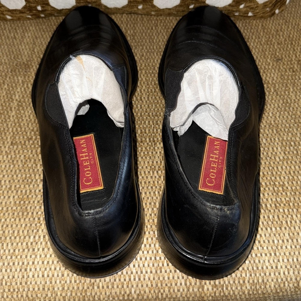 Cole Haan Men’s Sz 11.5 Black Leather Loafers - Picture 3 of 4